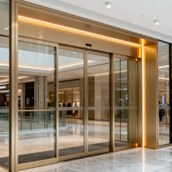 Elektriske døre i aluminiumslegering